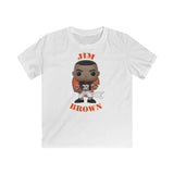 Jim Brown Cleveland Browns, Kids Gildan Softstyle Tee Shirt