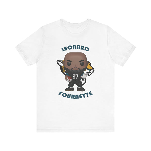 Leonard Fournette Jacksonville Jaguars, Soft Cotton Bella and Canvas Short Sleeve Tee shirt