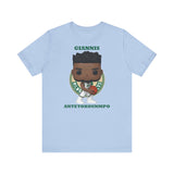Giannis Antetokounmpo Milwaukee Bucks , Soft Cotton Bella and Canvas Short Sleeve Tee shirt