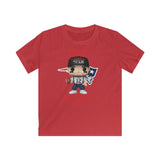 Tom Brady New England Patriots Superbowl, Kids Gildan Softstyle Tee Shirt