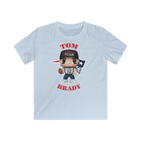 Tom Brady New England Patriots Superbowl, Kids Gildan Softstyle Tee Shirt