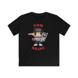 Tom Brady New England Patriots Superbowl, Kids Gildan Softstyle Tee Shirt