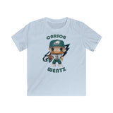 Carson Wentz Philadelphia Eagles White, Kids Gildan Softstyle Tee Shirt