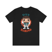 Dan Marino Miami Dolphins, Soft Cotton Bella and Canvas Short Sleeve Tee shirt
