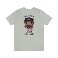 Francisco Lindor Cleveland Indians, Soft Cotton Bella and Canvas Short Sleeve Tee shirt