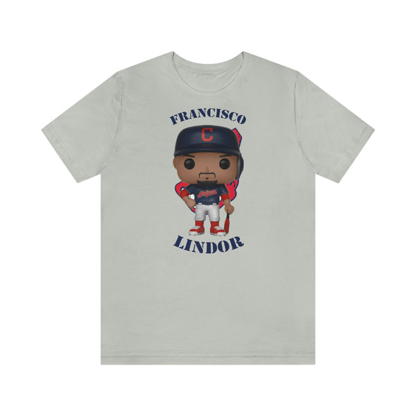 Francisco Lindor Cleveland Indians, Soft Cotton Bella and Canvas Short Sleeve Tee shirt