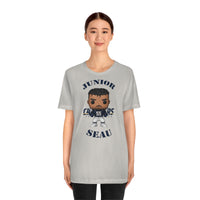 Junior Seau L.A Chargers, Soft Cotton Bella and Canvas Short Sleeve Tee shirt