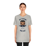 Junior Seau L.A Chargers, Soft Cotton Bella and Canvas Short Sleeve Tee shirt