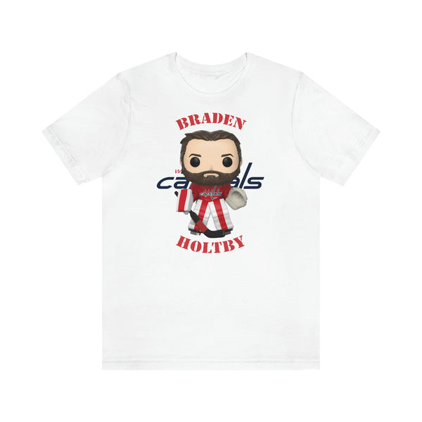 Braden Holtby Washington Capitals, Soft Cotton Bella and Canvas Short Sleeve Tee shirt