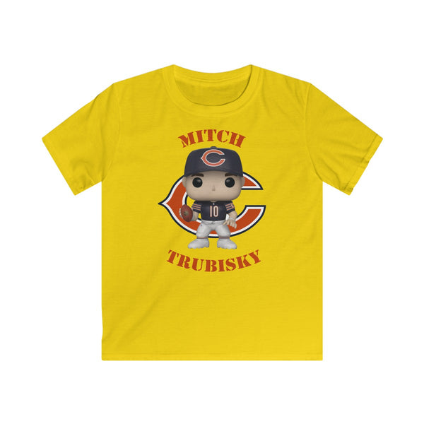 Mitch Trubisky Chicago Bears, Kids Gildan Softstyle Tee Shirt