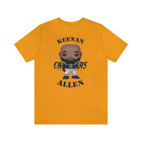 Keenan Allen L.A Chargers, Soft Cotton Bella and Canvas Short Sleeve Tee shirt