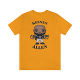Keenan Allen L.A Chargers, Soft Cotton Bella and Canvas Short Sleeve Tee shirt