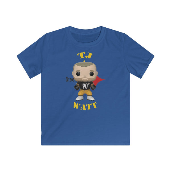 TJ Watt Pittsburgh Steelers, Kids Gildan Softstyle Tee Shirt