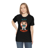 Dan Marino Miami Dolphins, Soft Cotton Bella and Canvas Short Sleeve Tee shirt