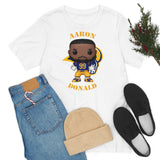 Aaron Donald L.A Rams, Soft Cotton Bella and Canvas Short Sleeve Tee shirt