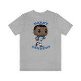 Barry Sanders Detroit Lions, Soft Cotton Bella and Canvas Short Sleeve Tee shirt