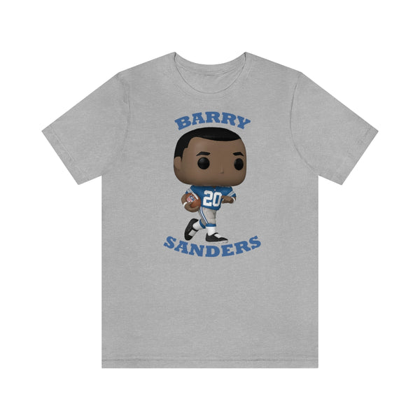 Barry Sanders Detroit Lions, Soft Cotton Bella and Canvas Short Sleeve Tee shirt