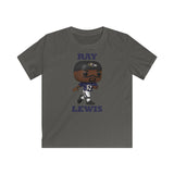 Ray Lewis Baltimore Ravens, Kids Gildan Softstyle Tee Shirt