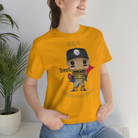 Ben Roethlisberger Pittsburgh Steelers Throwback, Soft Cotton Bella and Canvas Short Sleeve Tee shirt