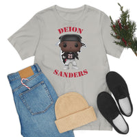 Deion Sanders Atlanta Falcons, Soft Cotton Bella and Canvas Short Sleeve Tee shirt