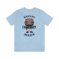 Keenan Allen L.A Chargers, Soft Cotton Bella and Canvas Short Sleeve Tee shirt