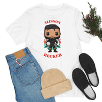 Alisson Becker Liverpool, Soft Cotton Bella and Canvas Short Sleeve Tee shirt