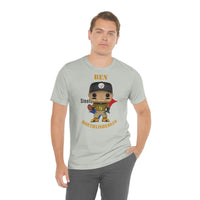 Ben Roethlisberger Pittsburgh Steelers Throwback, Soft Cotton Bella and Canvas Short Sleeve Tee shirt