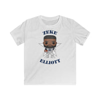 Zeke Elliott Dallas Cowboys (Throwback), Kids Gildan Softstyle Tee Shirt