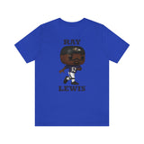 Ray Lewis Baltimore Ravens, Soft Cotton Bella and Canvas Short Sleeve Tee shirt
