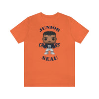 Junior Seau L.A Chargers, Soft Cotton Bella and Canvas Short Sleeve Tee shirt
