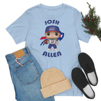 Josh Allen Buffalo Bills, Soft Cotton Bella and Canvas Short Sleeve Tee shirt