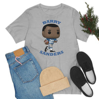 Barry Sanders Detroit Lions, Soft Cotton Bella and Canvas Short Sleeve Tee shirt