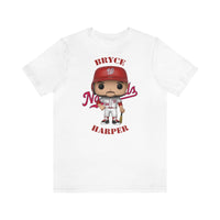 Bryce Harper Washington Nationals, Soft Cotton Bella and Canvas Short Sleeve Tee shirt