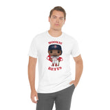 Mookie Betts Boston Red Sox, Soft Cotton Bella and Canvas Short Sleeve Tee shirt