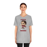 Steve Young San Francisco 49ers, Soft Cotton Bella and Canvas Short Sleeve Tee shirt