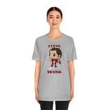 Steve Young San Francisco 49ers, Soft Cotton Bella and Canvas Short Sleeve Tee shirt