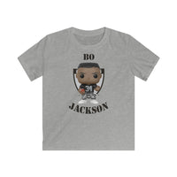 Bo Jackson Oakland Raiders, Kids Gildan Softstyle Tee Shirt