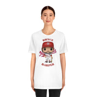 Bryce Harper Washington Nationals, Soft Cotton Bella and Canvas Short Sleeve Tee shirt