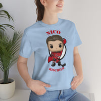 Nico Hischier New Jersey Devils, Soft Cotton Bella and Canvas Short Sleeve Tee shirt