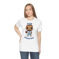 Dak Prescott Dallas Cowboys, Soft Cotton Bella and Canvas Short Sleeve Tee shirt