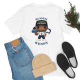 Russell Wilson Seattle Seahawks, Soft Cotton Bella and Canvas Short Sleeve Tee shirt