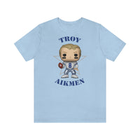 Troy Aikmen Dallas Cowboys, Soft Cotton Bella and Canvas Short Sleeve Tee shirt