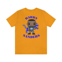 Barry Sanders Detroit Lions, Soft Cotton Bella and Canvas Short Sleeve Tee shirt