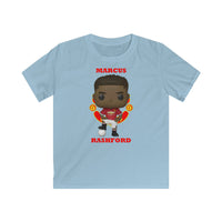 Marcus Rashford Manchester United, Kids Gildan Softstyle Tee Shirt