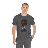 Ray Lewis Baltimore Ravens, Soft Cotton Bella and Canvas Short Sleeve Tee shirt