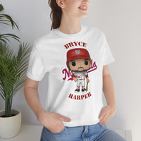 Bryce Harper Washington Nationals, Soft Cotton Bella and Canvas Short Sleeve Tee shirt