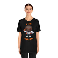 Von Miller Denver Broncos, Soft Cotton Bella and Canvas Short Sleeve Tee shirt
