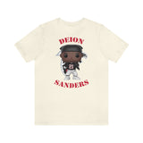 Deion Sanders Atlanta Falcons, Soft Cotton Bella and Canvas Short Sleeve Tee shirt