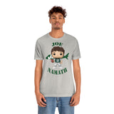 Joe Namath New York Jets, Soft Cotton Bella and Canvas Short Sleeve Tee shirt