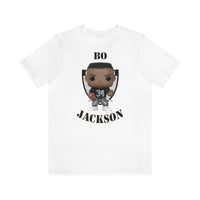 Bo Jackson Oakland Raiders, Soft Cotton Bella and Canvas Short Sleeve Tee shirt